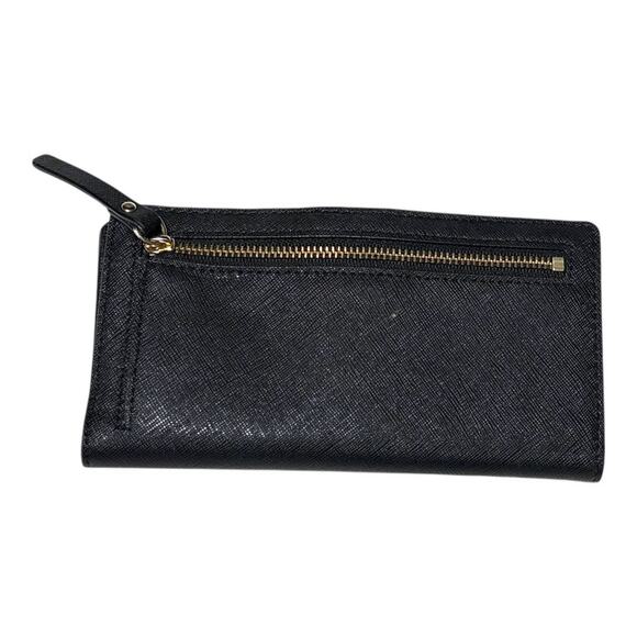 Kate Spade Classic Wallet - Black with Silver - Zipper Pocket, Snap Closure - Picture 3 of 10